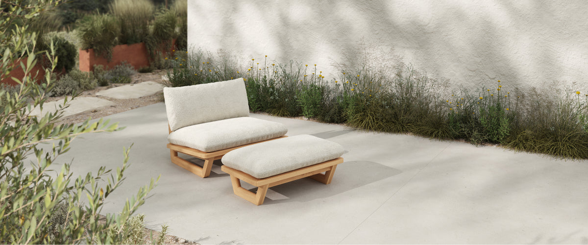 Neighbor Haven Greytone Outdoor Chaise Lounge